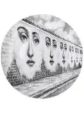 Fornasetti portrait plate - White