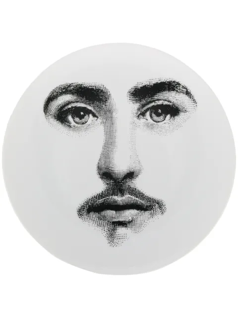 Fornasetti plato con motivo de retrato 