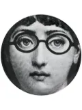 Fornasetti portrait plate - Black