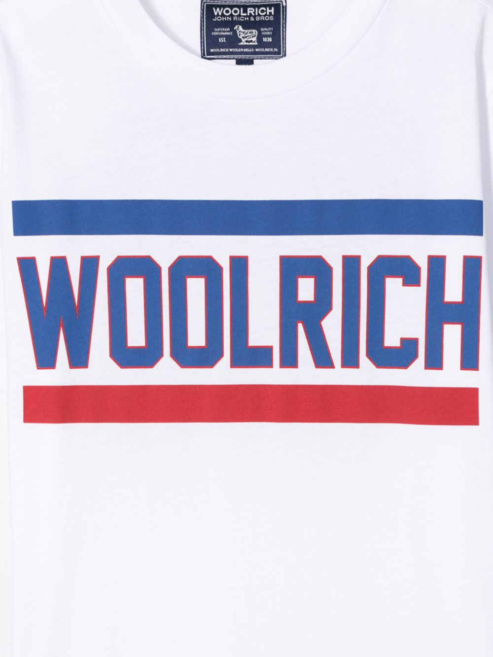 фото Woolrich Kids футболка с логотипом