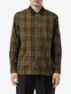 Burberry Contrast Collar Vintage Check Cotton Shirt