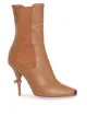 Image 2 of Burberry Leather Peep-toe Ankle Boots