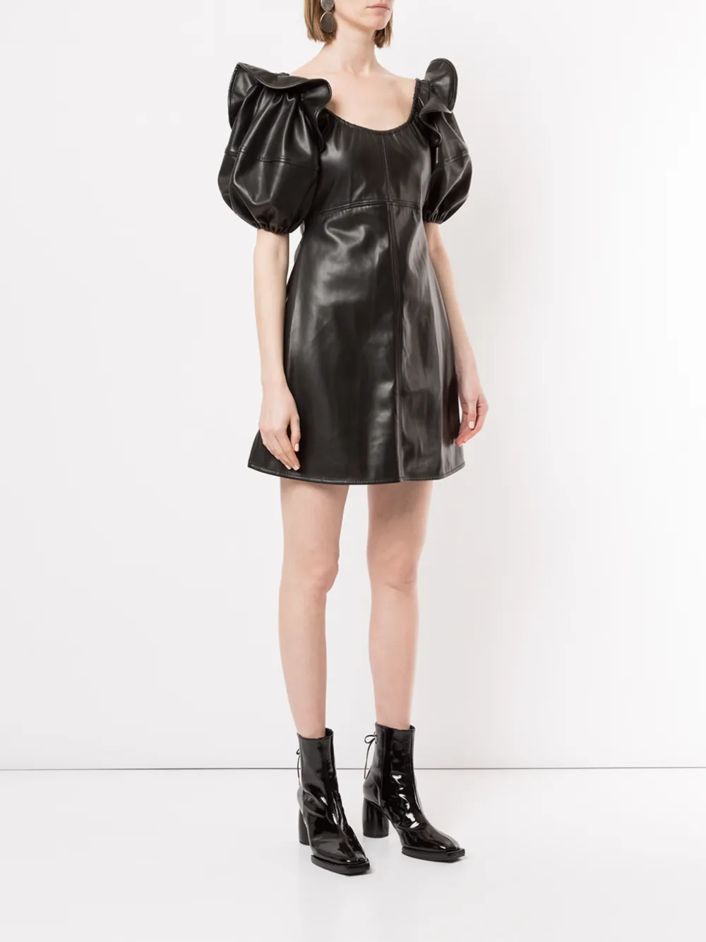  Ellery 'valeria' Kleid Mit Puffärmeln   Schwarz 
