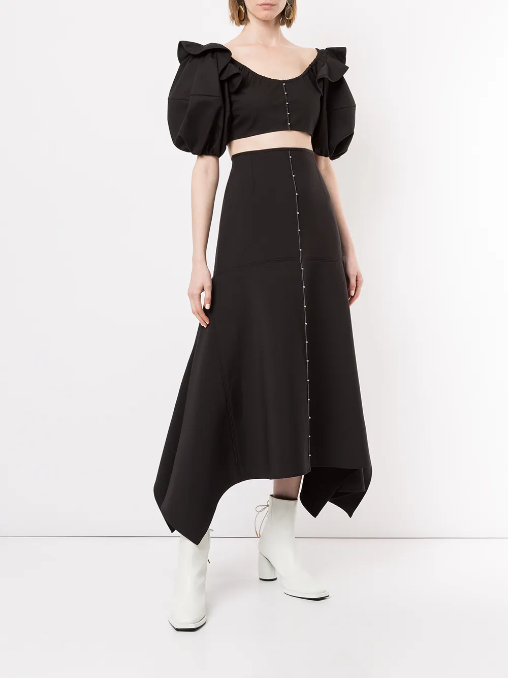  Ellery 'hilaria' Oberteil Mit Puffärmeln   Schwarz 