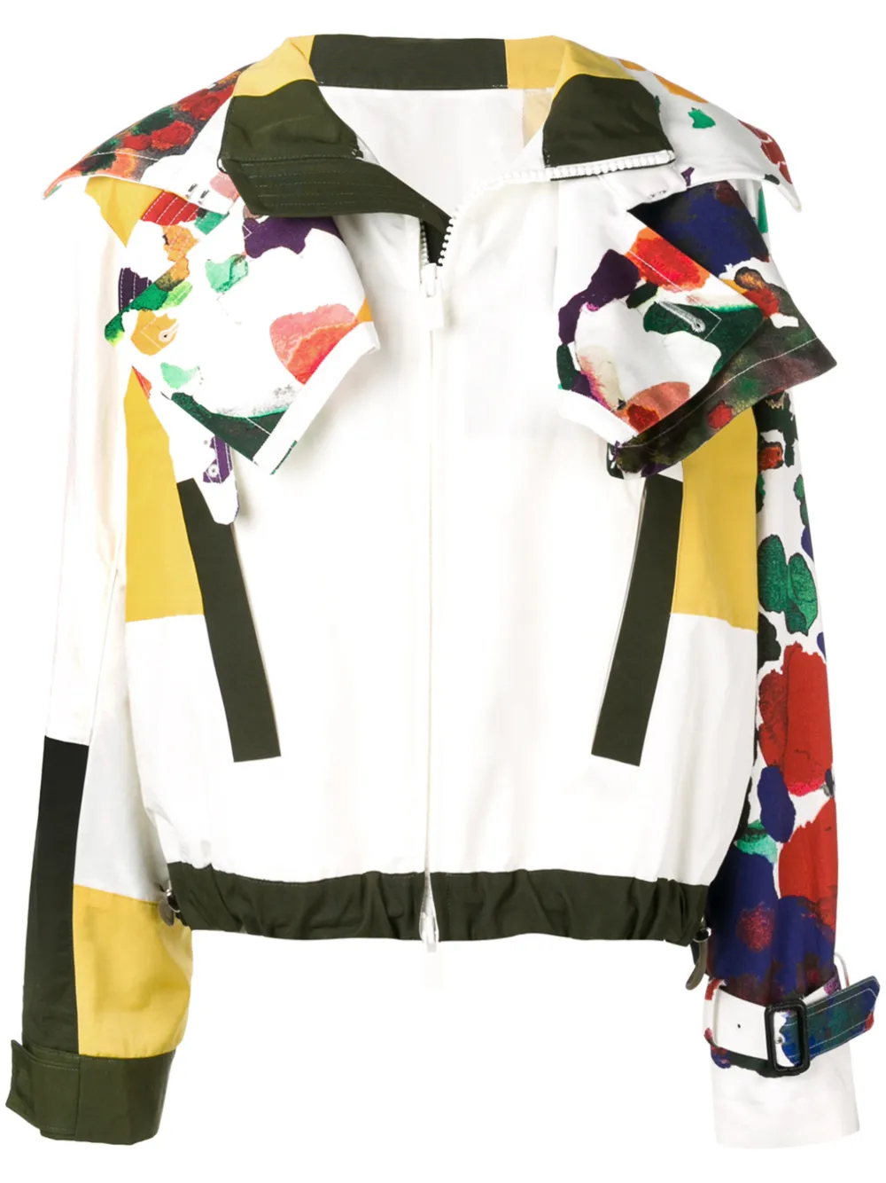 Sacai Tops SACAI ASYMMETRISCHE JACKE - WEIß
