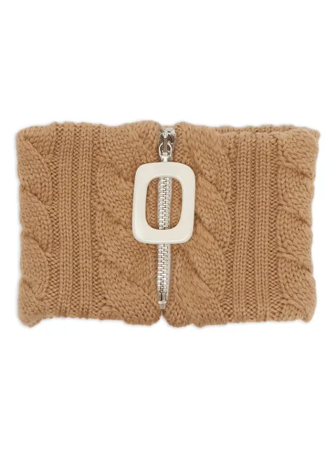 JW Anderson cable-knit zip-fastening scarf