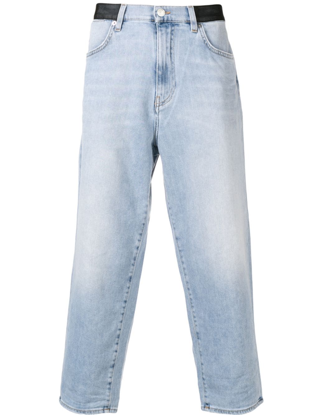 фото Versace Collection укороченные джинсы прямого кроя