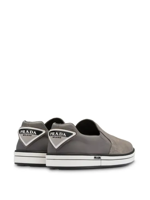 prada triangle logo sneakers