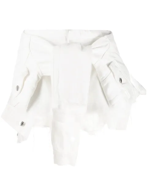 alexander wang tie front jeans