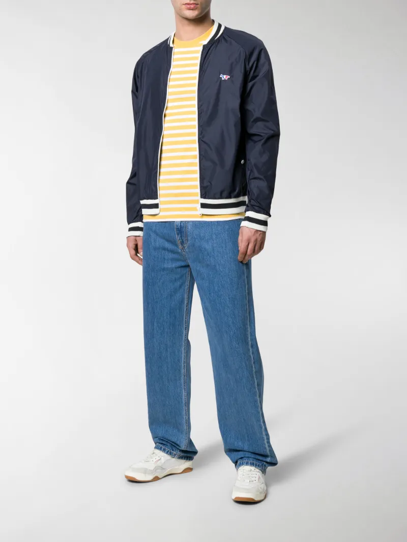 fox patch windbreaker blue 