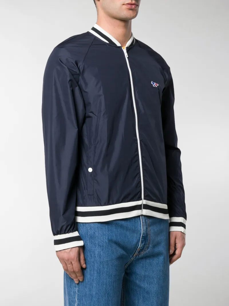 fox patch windbreaker blue 