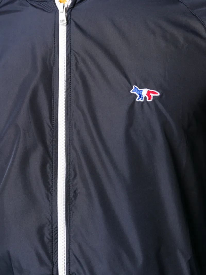 fox patch windbreaker blue 