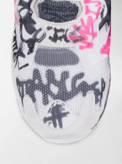 VETEMENTS Vetements x Reebok Graffiti Instapump Fury sneakers white | MODES