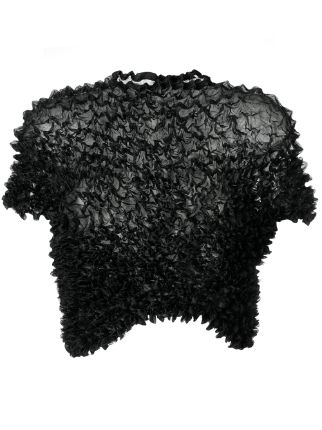 Comme Des Garçons Pre-Owned 1996's Ruffle Cropped Top - Farfetch