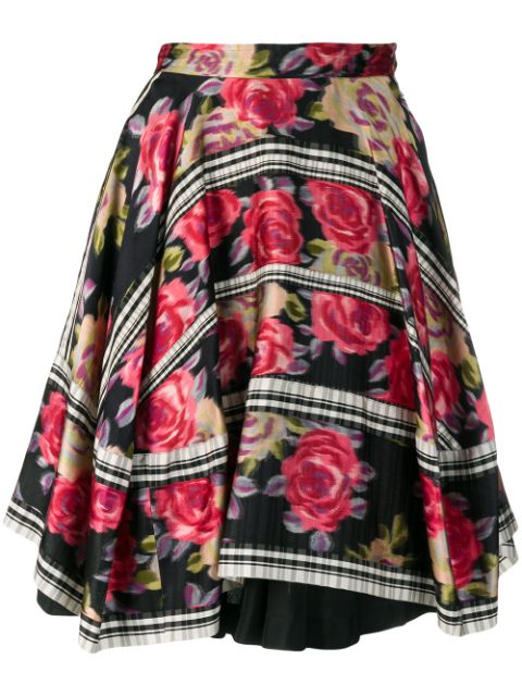 Comme Des Garcons 1989 layered floral skirt Women