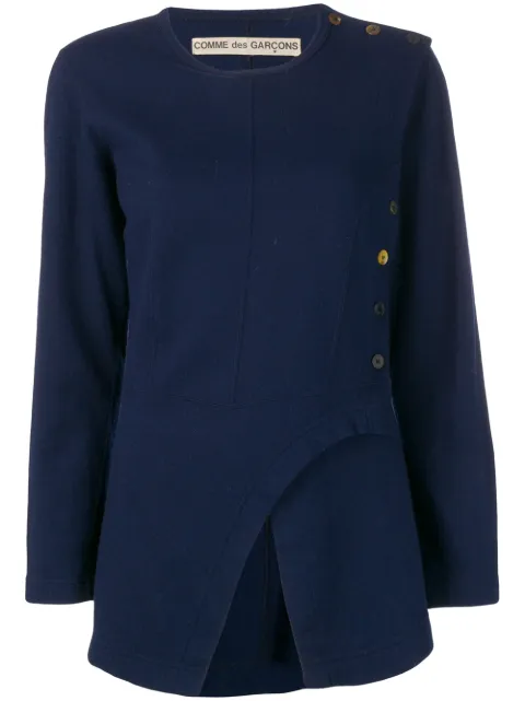 Comme Des Garcons 1980's asymmetric blouse Women