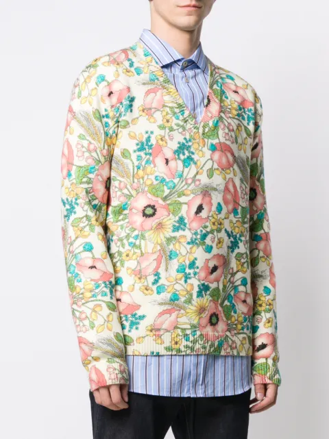 gucci floral sweater