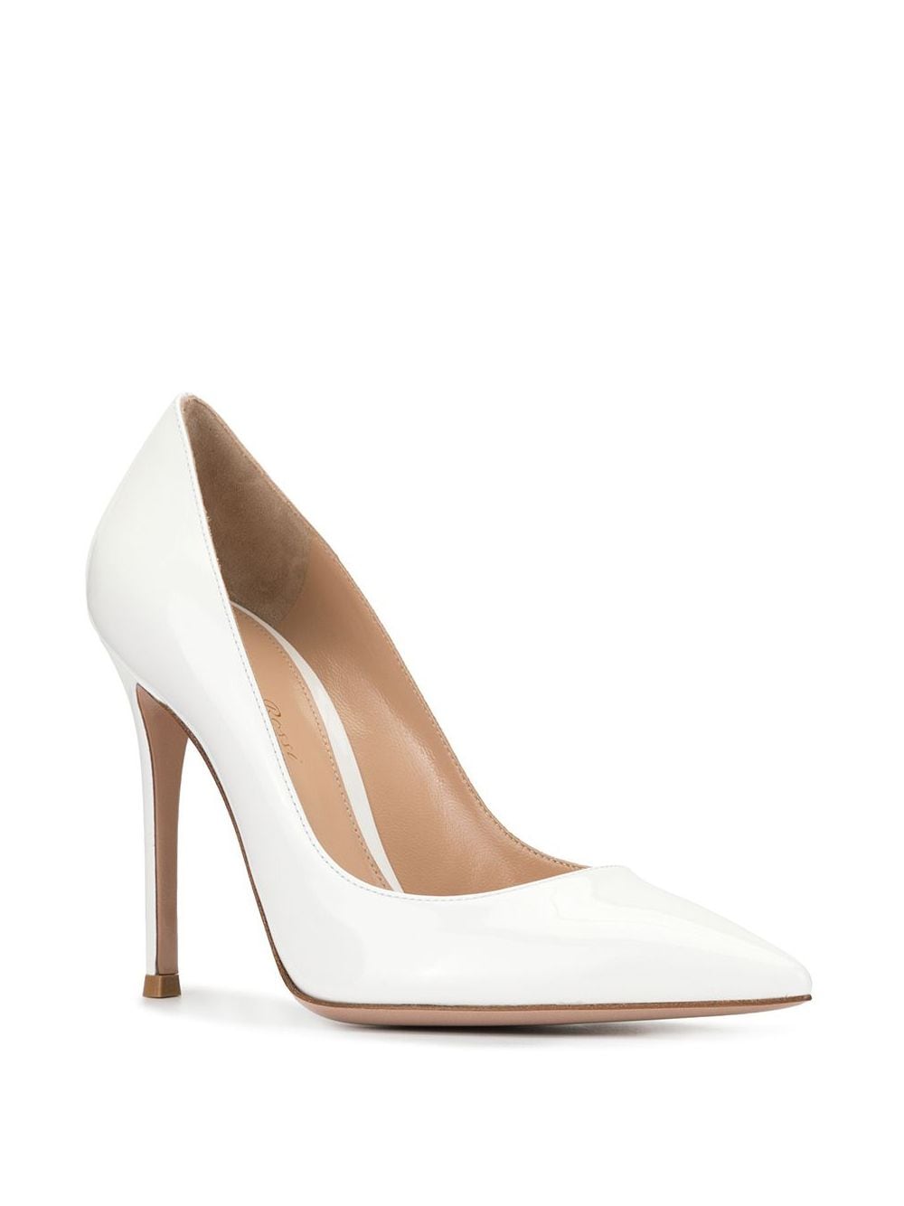 Shop Gianvito Rossi Classic Pumps In White