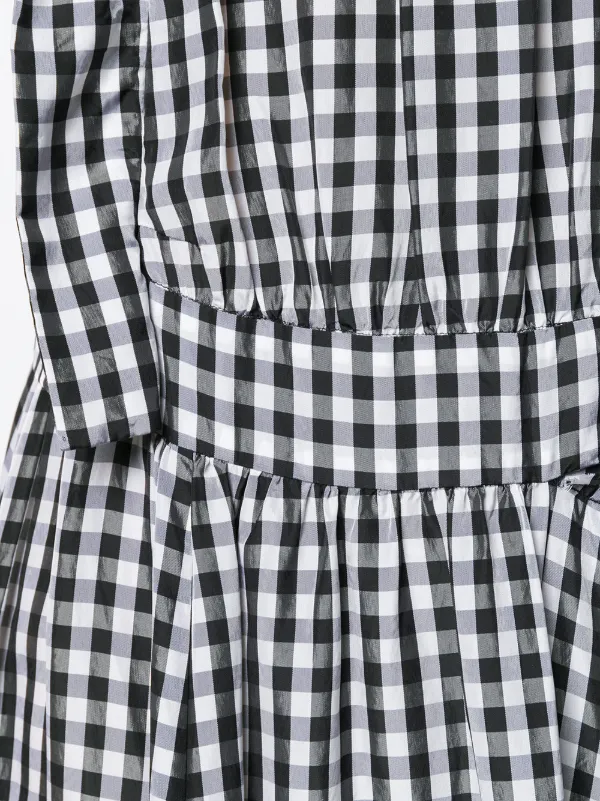 Comme Des Garçons Pre-Owned Gingham Check Shirtdress | Black