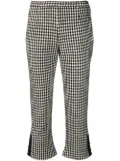 Comme Des Garçons Pre-Owned gingham check trousers - Black