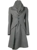 Comme Des Garçons Pre-Owned funnel collar coat - Grey