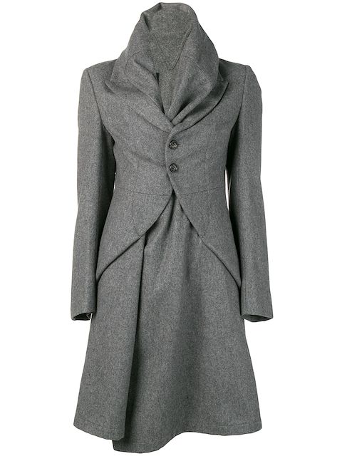 Comme Des Garçons Pre-Owned funnel collar coat