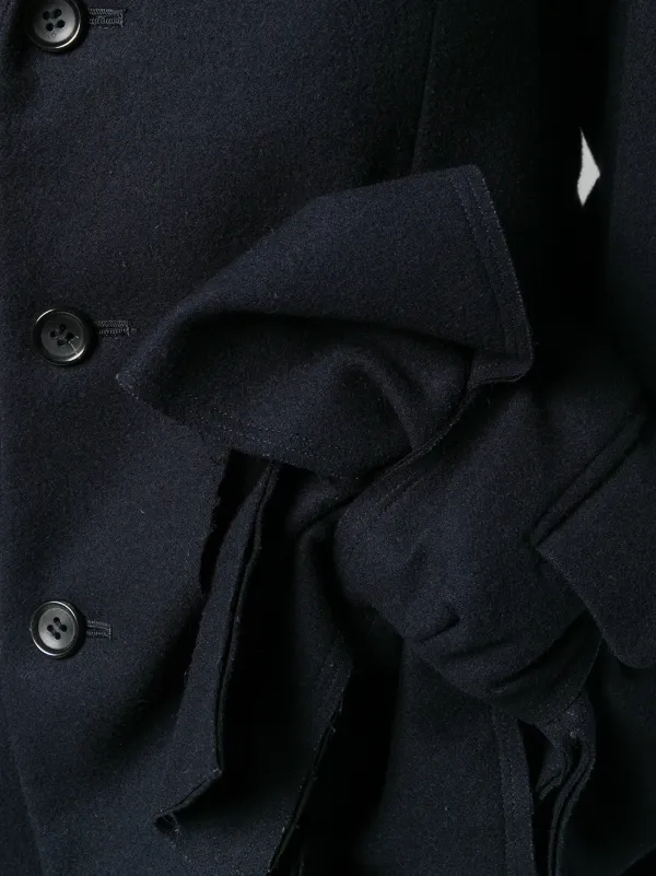 Comme Des Garçons Pre-Owned リボンディテール コート | ブルー