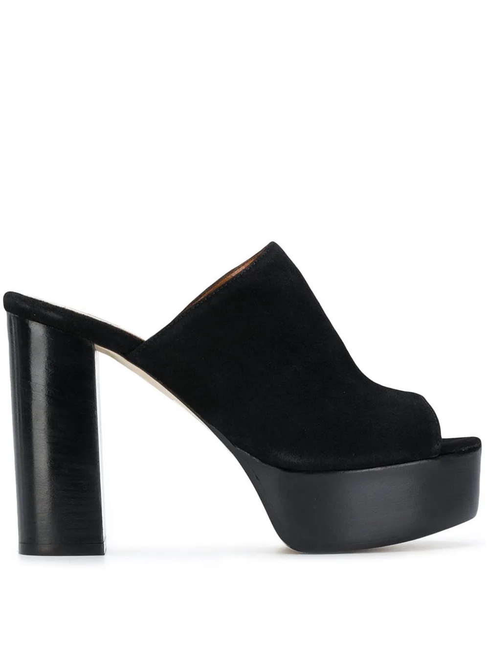Paris Texas Sandalen met plateauzool Zwart