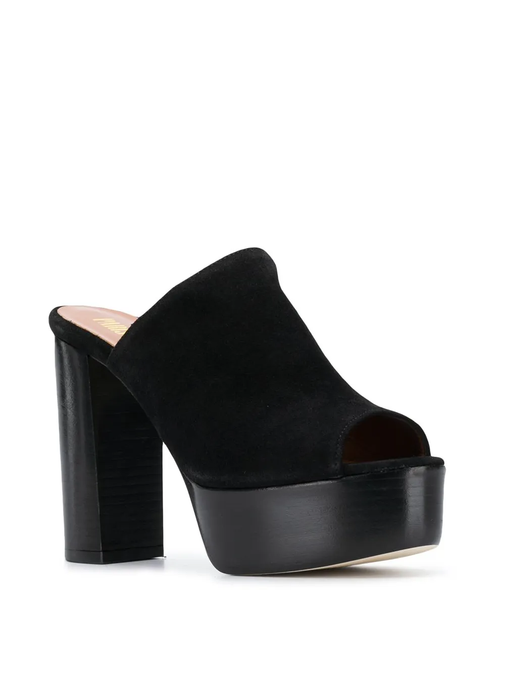 Paris Texas Sandalen met plateauzool Zwart
