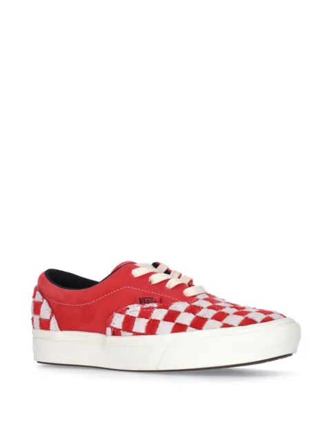 tan checkered vans womens