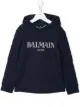 الصورة 1 من Balmain Kids كنزة بغطاء رأس وشعار
