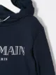 Balmain Kids كنزة بغطاء رأس وشعار