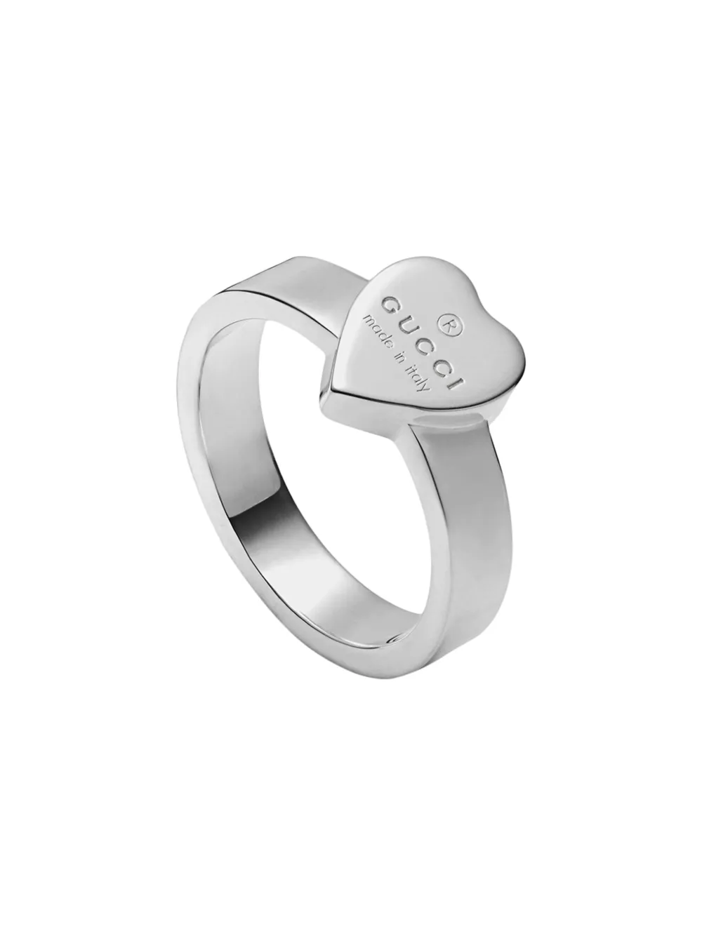 Gucci Heart ring with Gucci trademark - FARFETCH