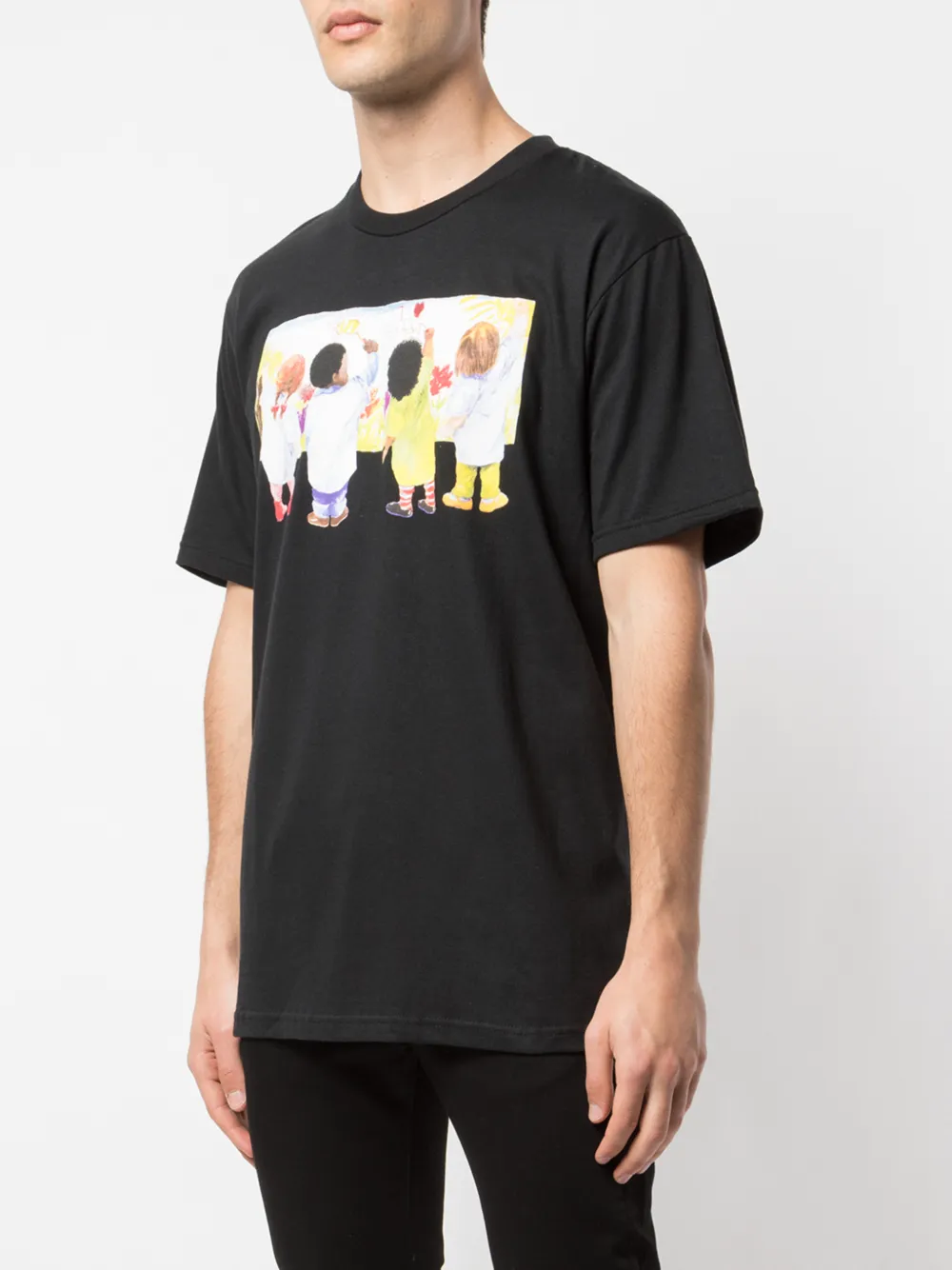 supreme kids tee black