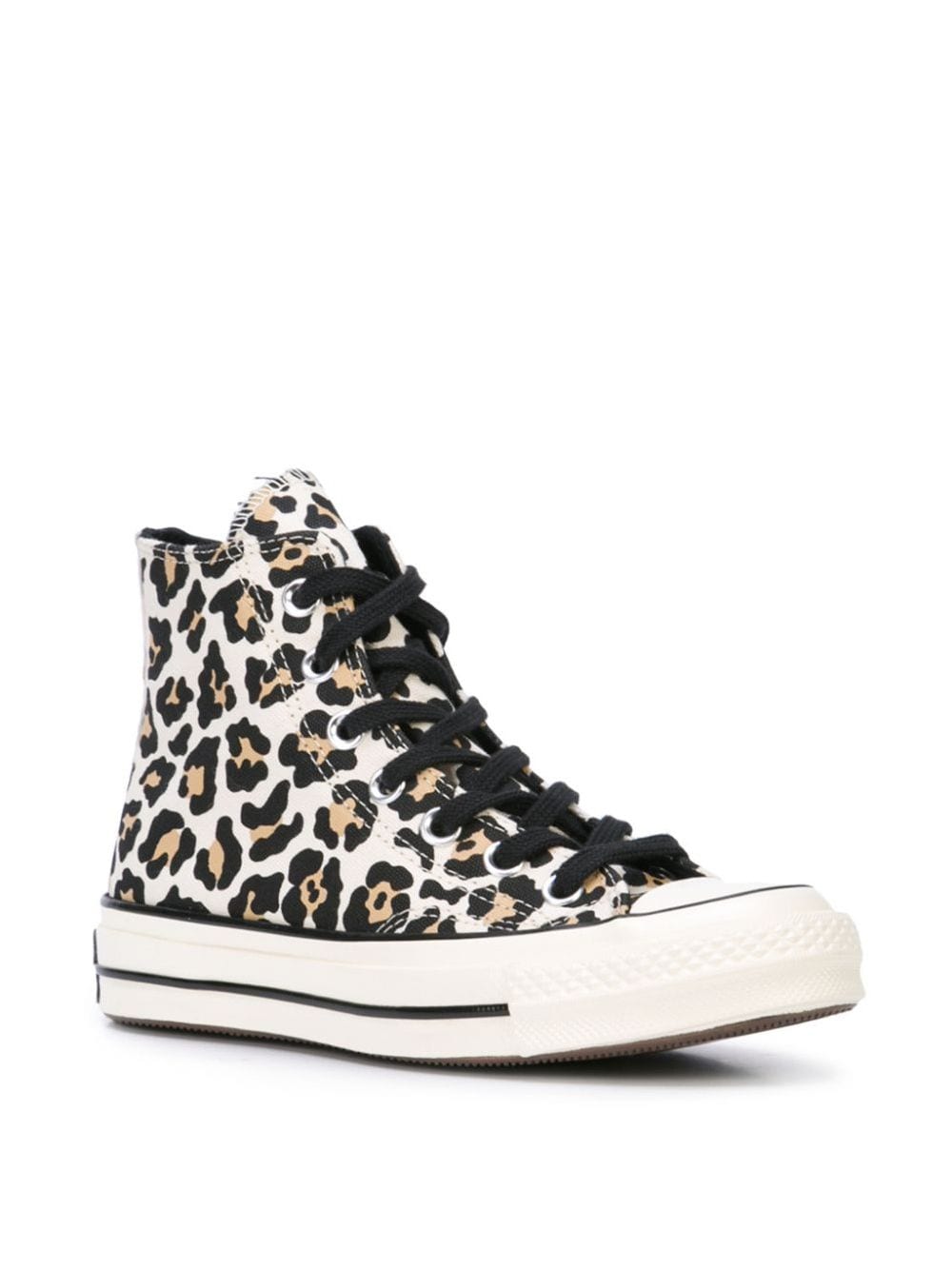 фото Converse высокие кроссовки с леопардовым принтом