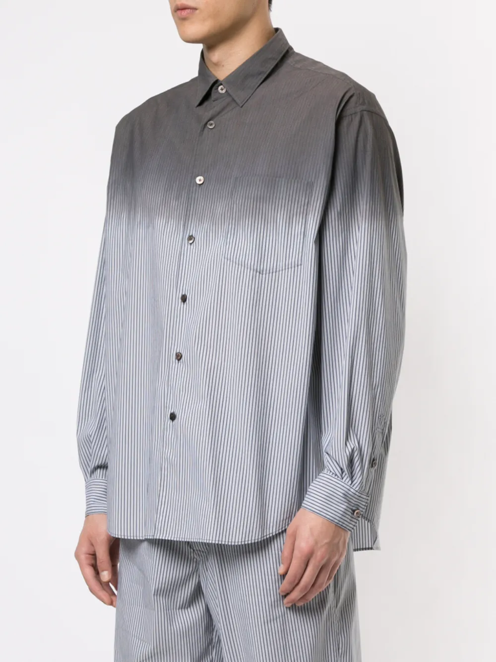 Ports V Shirt met kleurverloop Grijs