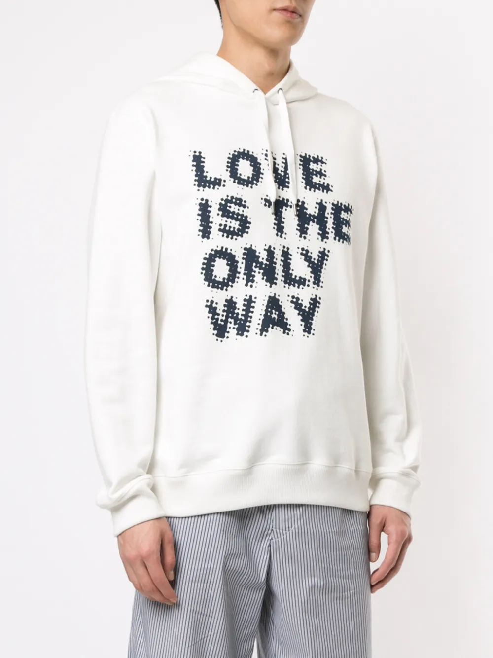 Ports V Hoodie met slogan Wit