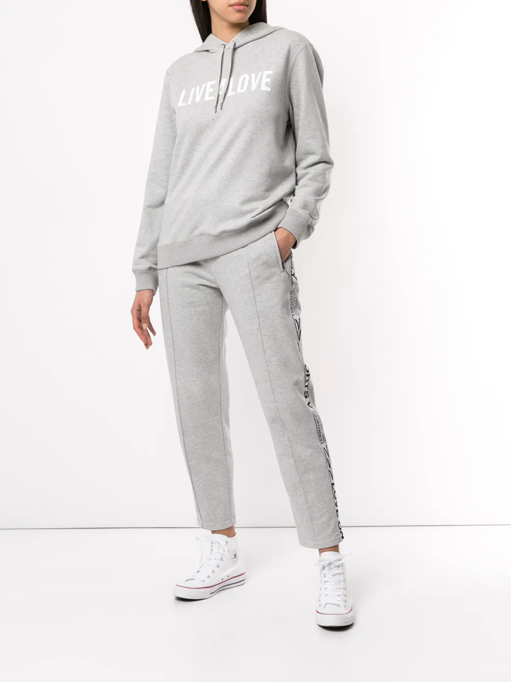  Ports V 'live 4 Love' Kapuzenpullover   Grau 