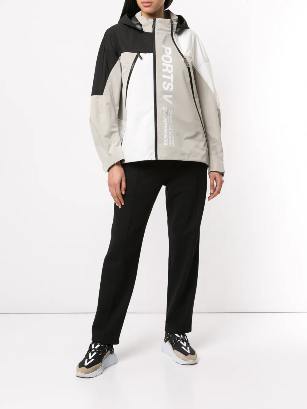  Ports V Jogginghose Mit Logo   Schwarz 
