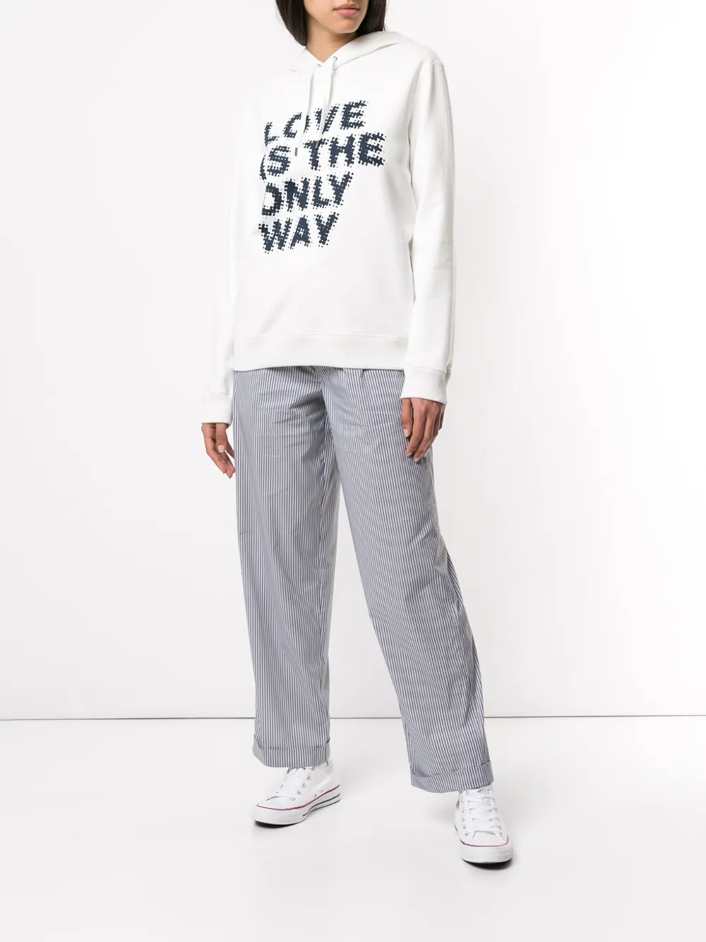  Ports V Gestreifte Hose   Blau 