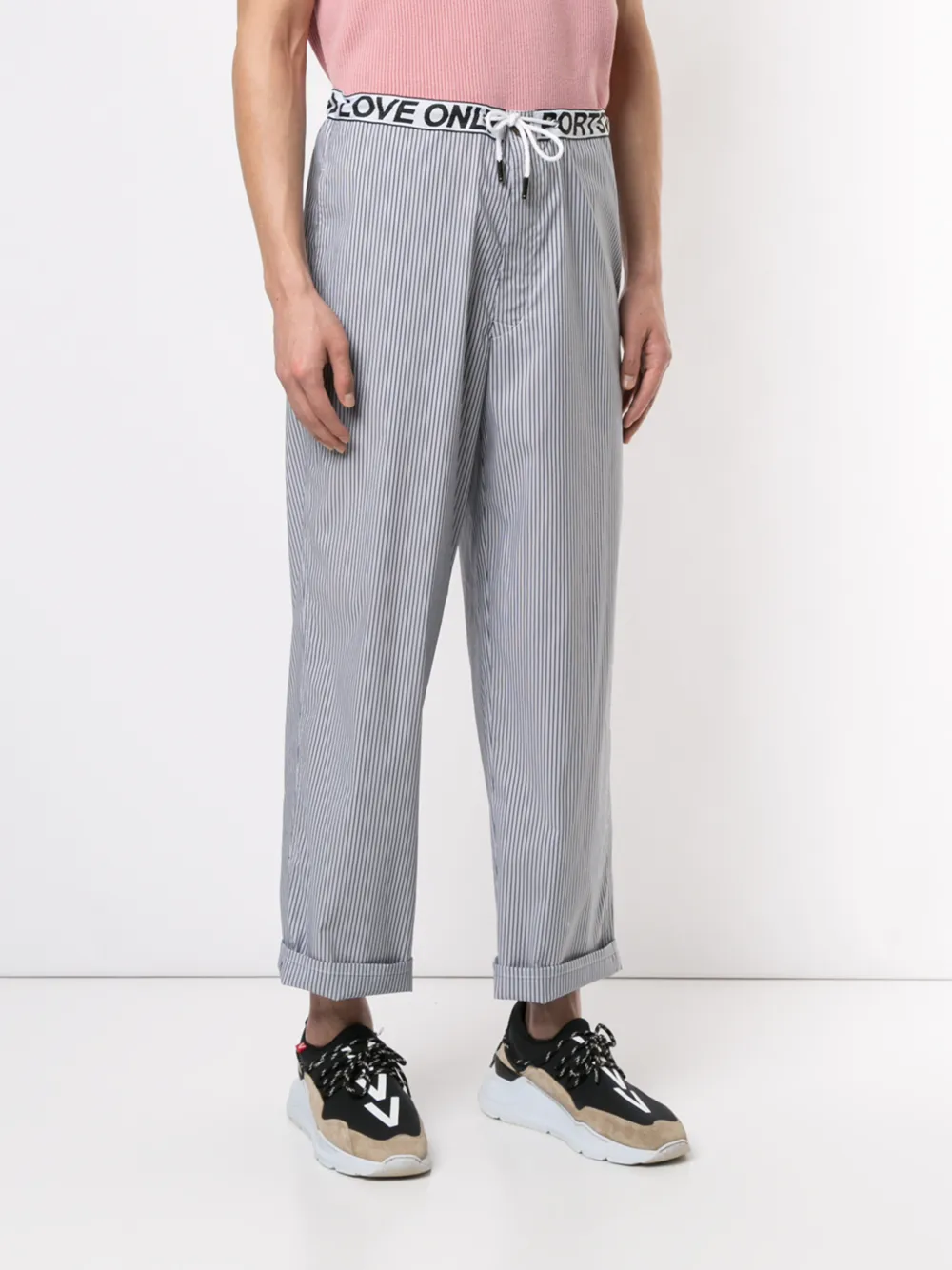 Ports V Gestreepte broek Blauw
