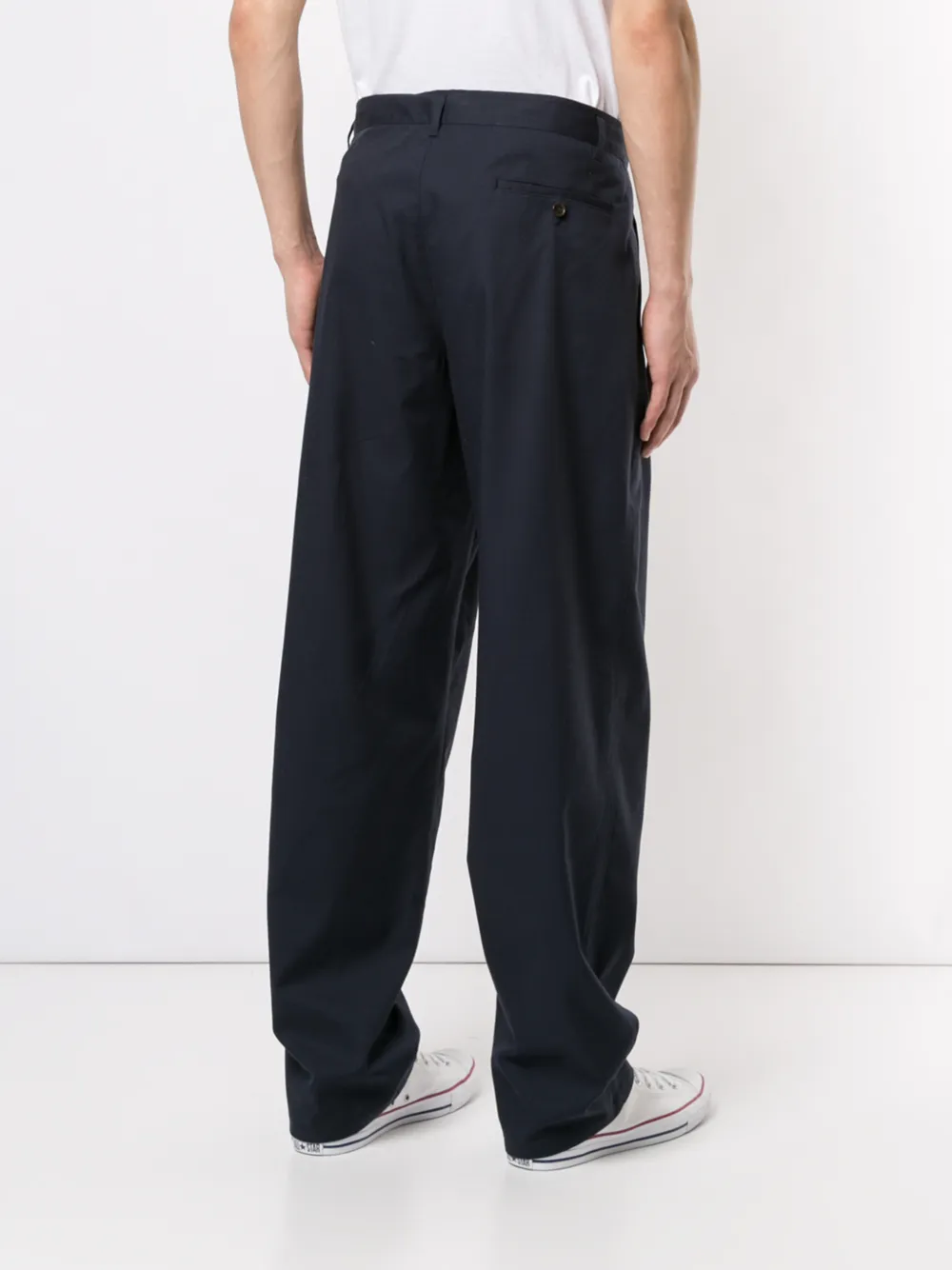 Ports V Broek met hoge taille Blauw