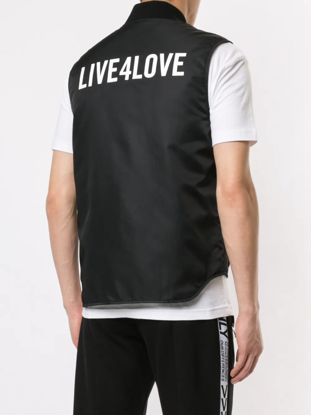Ports V Bodywarmer met slogan Zwart