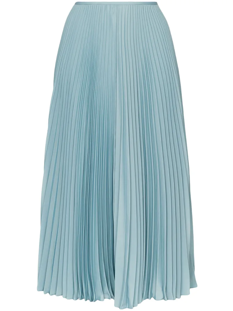 Joseph Skirts JOSEPH ABBOT PLEATED SKIRT - BLUE