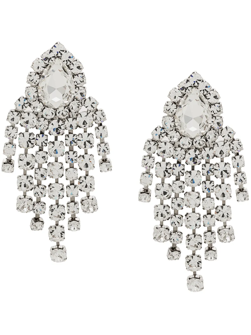 Alessandra Rich Accessories ALESSANDRA RICH CHANDELIER EARRINGS - SILVER