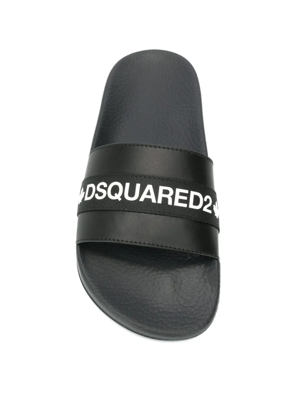 DSQUARED2 Slippers met logo Zwart