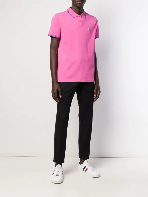 pink moncler polo mens