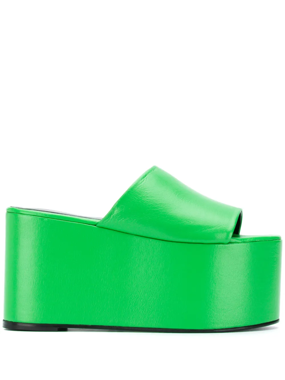 Simon Miller Platforms SIMON MILLER BLACKOUT PLATFORM SANDALS - GREEN
