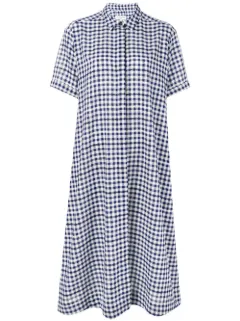 chequered shirt dress