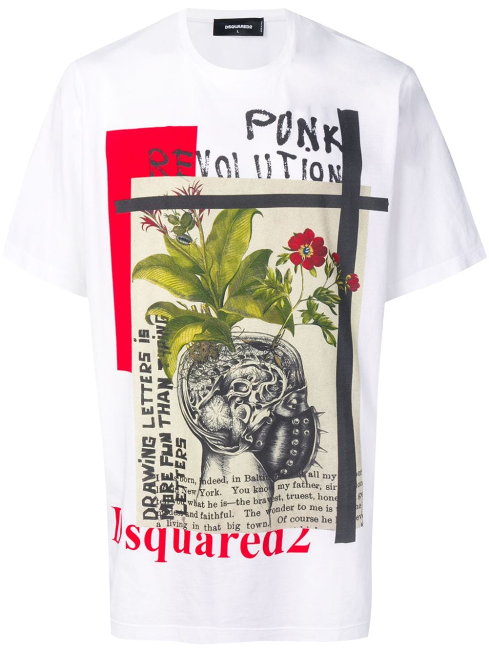 фото Dsquared2 футболка с принтом Punk Revolution